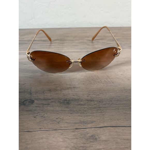 DAKS Designer Sunglasses DA20415 62 15-125‎ Made in Japan Gold Frames EUC